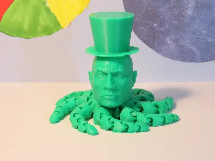 Mô hình 3D The Rocktopus đội mũ (Rocktopus with a top hat) độc lạ - Image 1