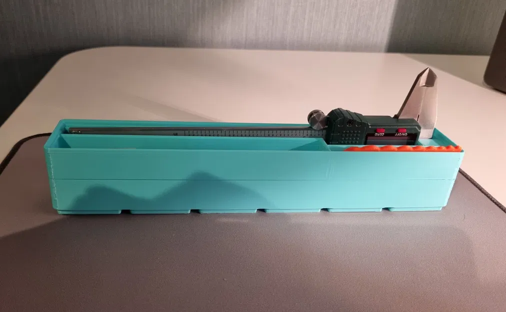 Khay đựng thước kẹp (Caliper) chuẩn Gridfinity 1x6x6 gọn gàng - Image 2