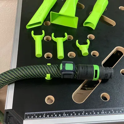 Giá đỡ ống hút bụi Festool MFT đơn giản cho bàn thao tác MDF 20mm & 19mm (3/4")