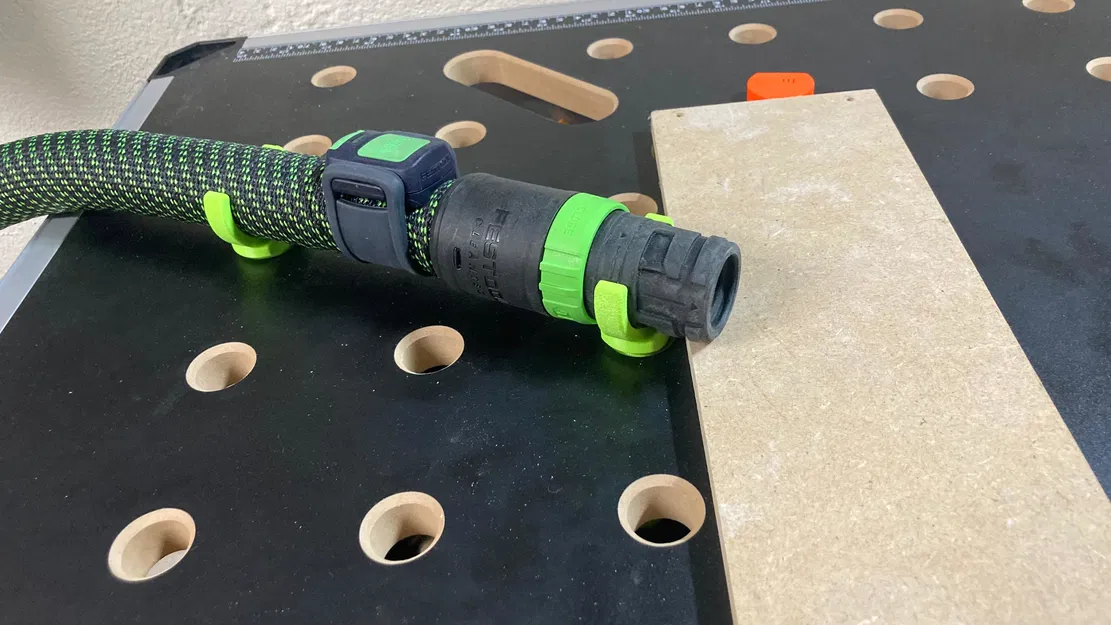 Giá đỡ ống hút bụi Festool MFT đơn giản cho bàn thao tác MDF 20mm & 19mm (3/4") - Image 2