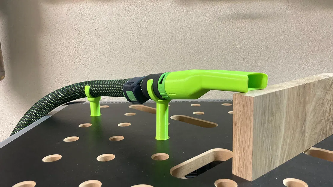 Giá đỡ ống hút bụi Festool MFT đơn giản cho bàn thao tác MDF 20mm & 19mm (3/4") - Image 6