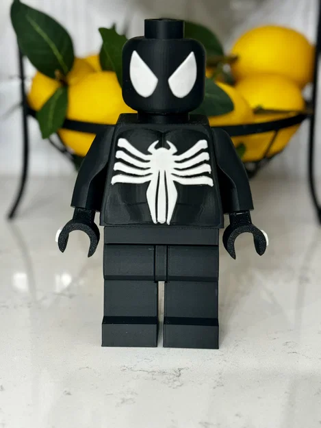 Mô hình Lego Black Spider-Man 10 inch in 3D ấn tượng - Image 1