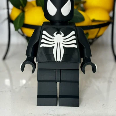 Mô hình Lego Black Spider-Man 10 inch in 3D ấn tượng
