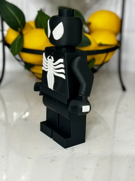 Mô hình Lego Black Spider-Man 10 inch in 3D ấn tượng - Image 2