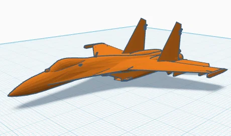 Mô hình máy bay chiến đấu SU-27: Tải file STL 3D miễn phí - Image 1