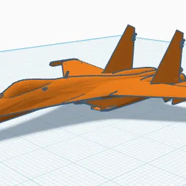 Mô hình máy bay chiến đấu SU-27: Tải file STL 3D miễn phí