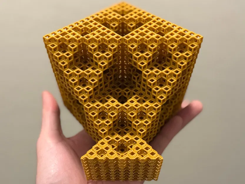 Cấu trúc Fractal Sierpiński Octahedron dạng khung Rhombic Dodecahedron - Level 4 - Image 3