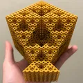 Cấu trúc Fractal Sierpiński Octahedron dạng khung Rhombic Dodecahedron - Level 4 - Thumbnail 3