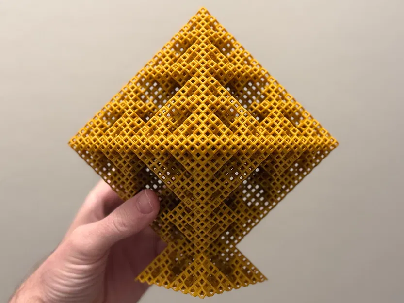 Cấu trúc Fractal Sierpiński Octahedron dạng khung Rhombic Dodecahedron - Level 4 - Image 4