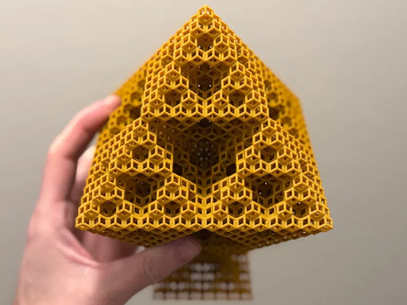 Cấu trúc Fractal Sierpiński Octahedron dạng khung Rhombic Dodecahedron - Level 4 - Image 6