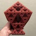 Cấu trúc Fractal Sierpiński Octahedron dạng khung Rhombic Dodecahedron - Level 4 - Thumbnail 8