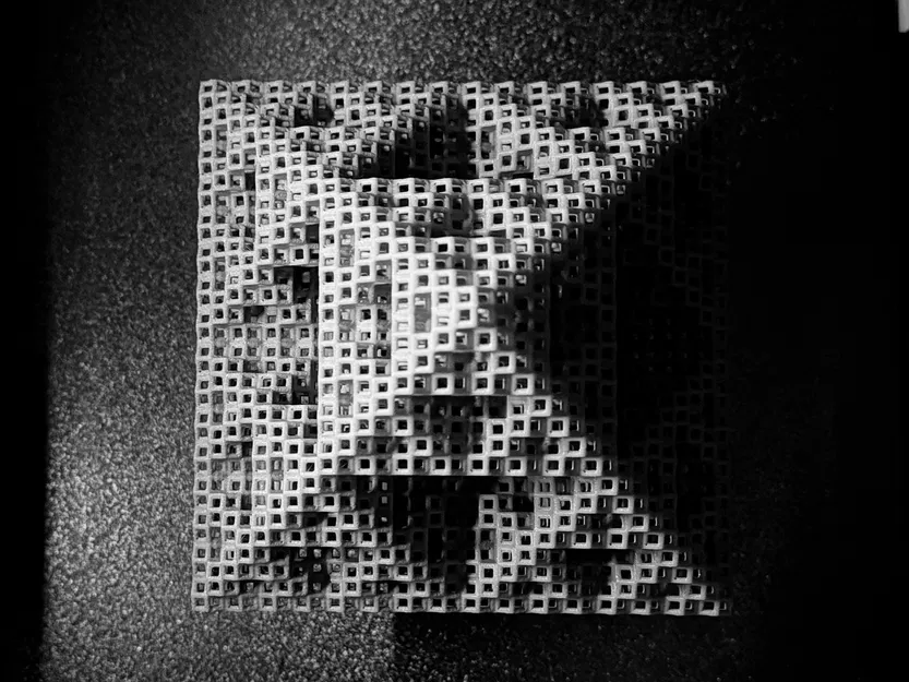 Cấu trúc Fractal Sierpiński Octahedron dạng khung Rhombic Dodecahedron - Level 4 - Image 14