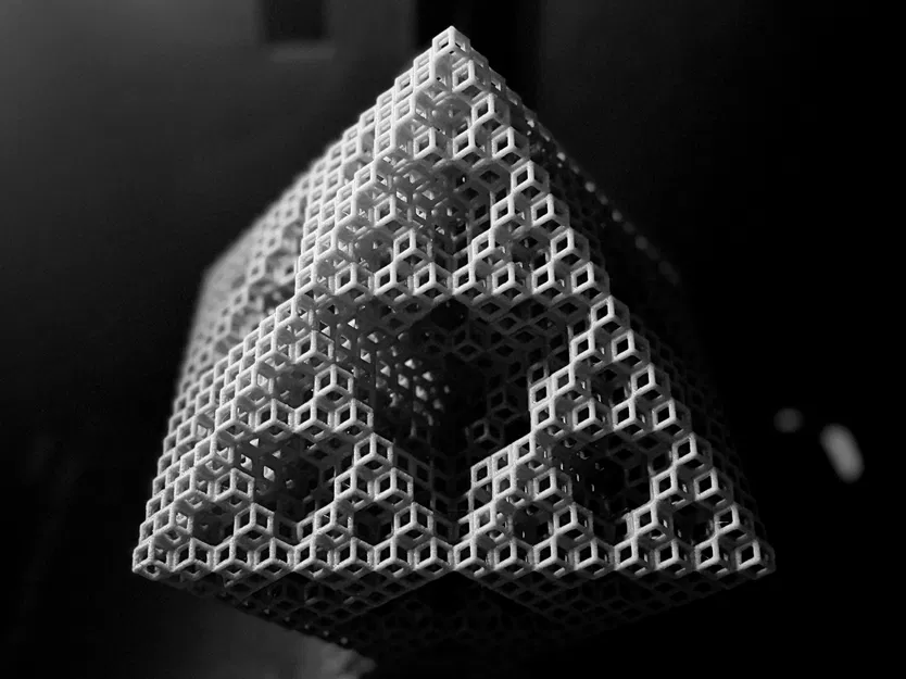 Cấu trúc Fractal Sierpiński Octahedron dạng khung Rhombic Dodecahedron - Level 4 - Image 15