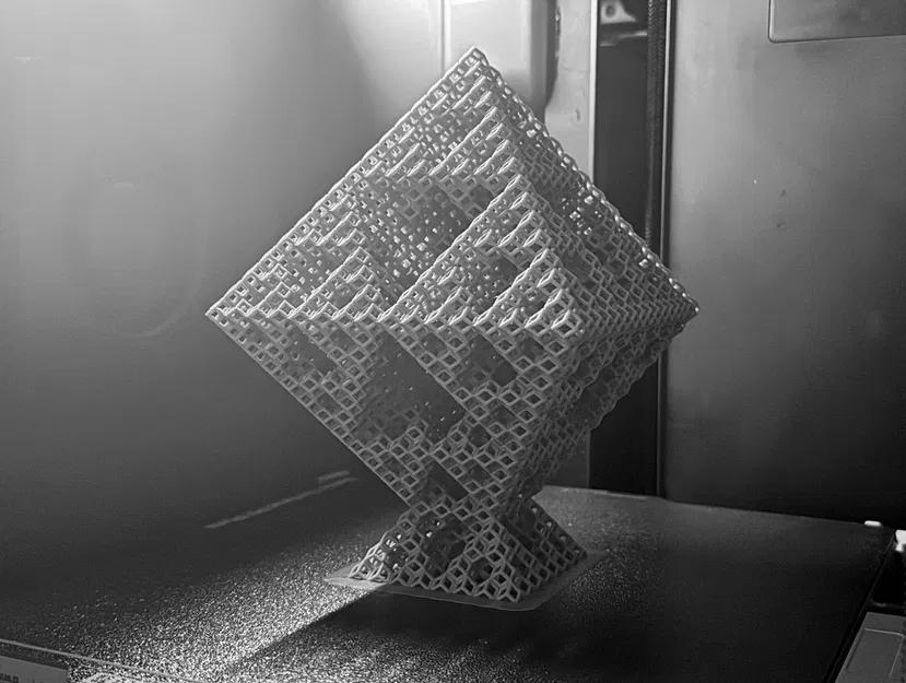 Cấu trúc Fractal Sierpiński Octahedron dạng khung Rhombic Dodecahedron - Level 4 - Image 16