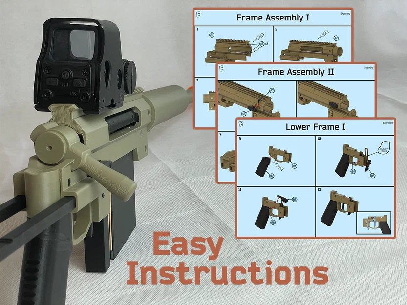 E200 | Súng bắn tỉa đồ chơi (Hoạt động được!) - Image 4