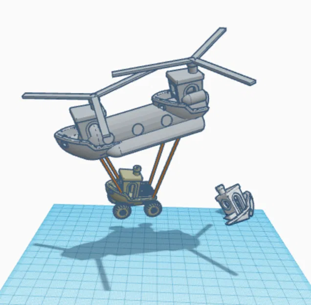 Benchinook - Mô hình trực thăng Benchy độc đáo - Image 2