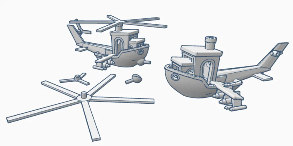 Hind Benchy - Mẫu trực thăng in 3D dễ dàng - Image 3