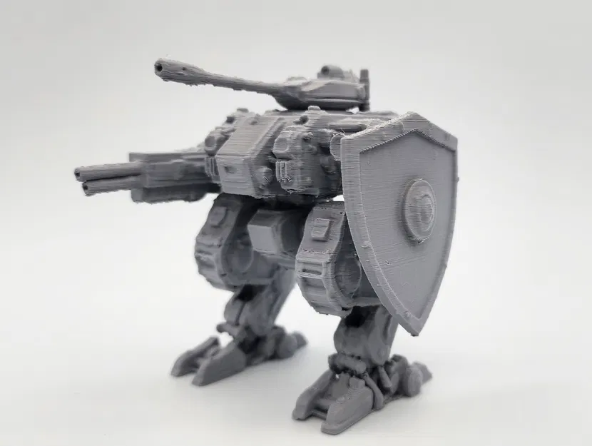 Mô hình Mech chiến đấu hai chân có khiên - Image 1