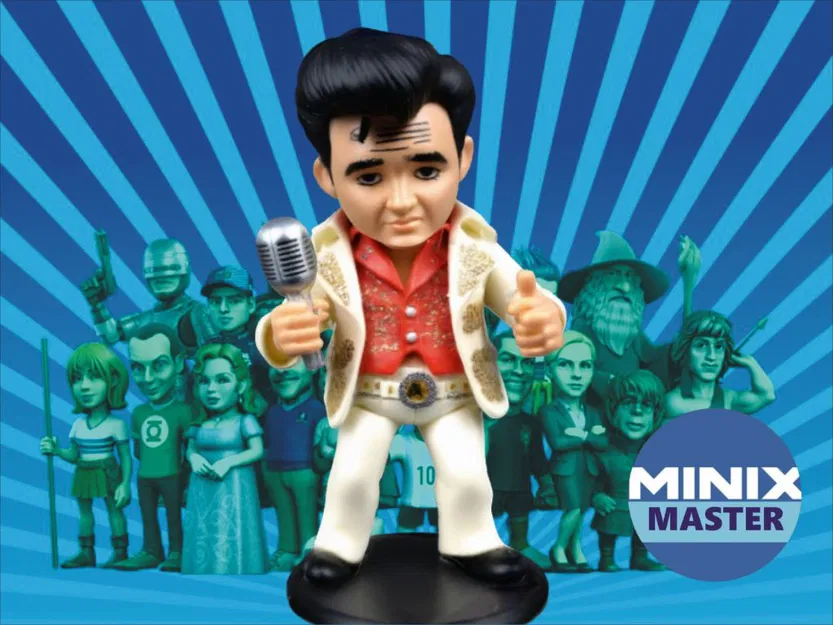 Mô hình 3D Elvis Presley phong cách Minix độc đáo - Image 1