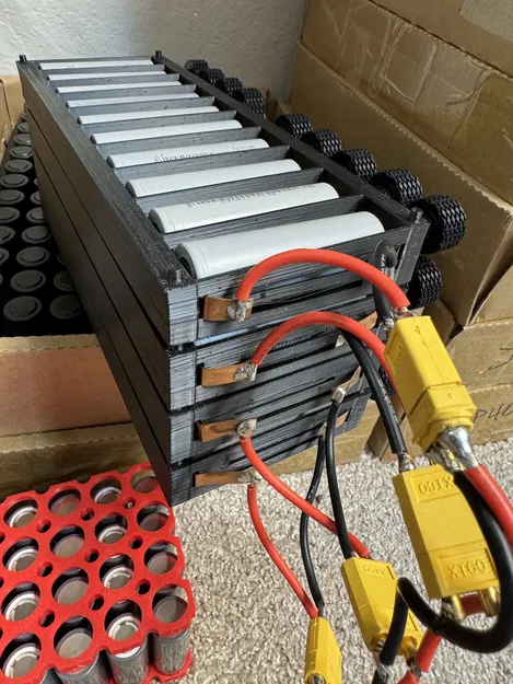 Khay xếp chồng song song cho pin 21700 dùng vít – Không cần hàn - Image 10