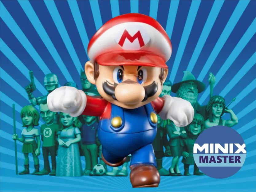 Mô hình Super Mario phong cách Minix độc đáo để in 3D - Image 1