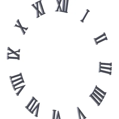 Bộ chữ số La Mã (Roman Numbers) in 3D cho đồng hồ DIY