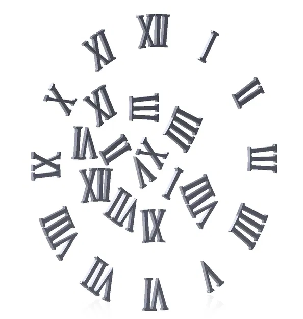 Bộ chữ số La Mã (Roman Numbers) in 3D cho đồng hồ DIY - Image 2