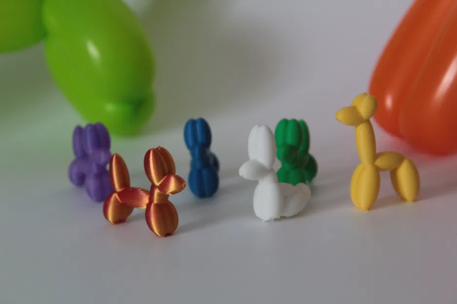 Bộ sưu tập thú làm từ bong bóng mini - In liền khối (Print in Place) - Image 1