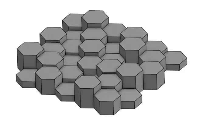 Tấm tiêu âm 3D họa tiết lục giác độc đáo (Sound insulation panel v2) - Image 1