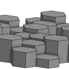 Tấm tiêu âm 3D họa tiết lục giác độc đáo (Sound insulation panel v2)