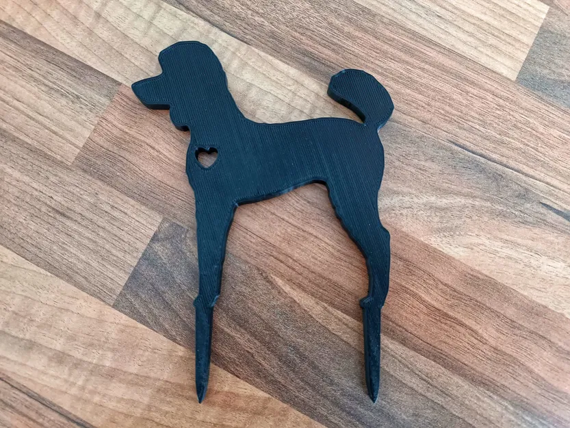 Mô hình trang trí sân vườn hình chó Poodle 3D độc đáo - Image 1