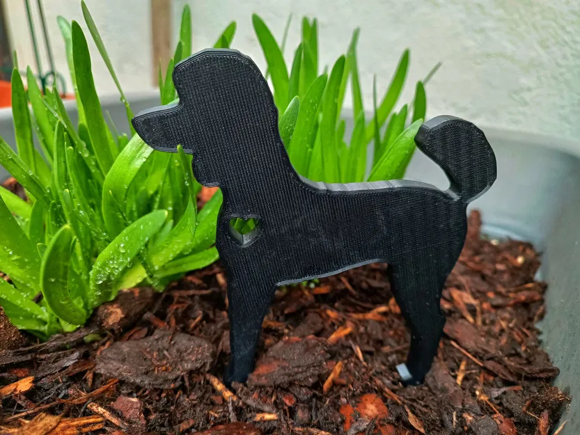Mô hình trang trí sân vườn hình chó Poodle 3D độc đáo - Image 2