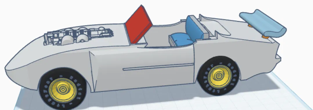 Xe đua thể thao cho mô hình Dummy 13 - Mẫu in 3D độc đáo - Image 1