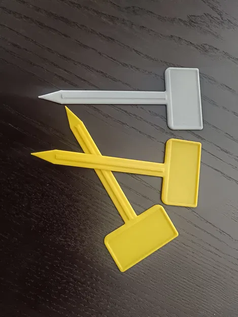 Thẻ cắm đánh dấu tên cây trồng trong sân vườn - File in 3D - Image 1