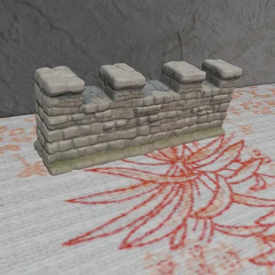 Mô hình tường đá D&D 28mm Stone Wall - In nhanh cho game RPG