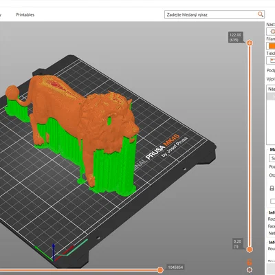Mô hình sư tử 3D phong cách Low Poly nghệ thuật