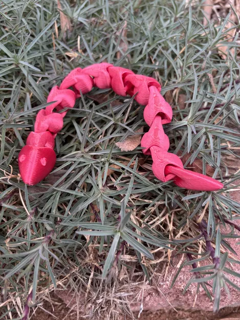 Mô hình rắn khớp nối in 3D (Articulated Snake) - Dễ in, không support - Image 1