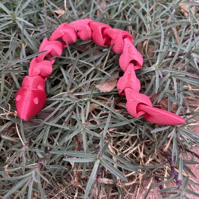 Mô hình rắn khớp nối in 3D (Articulated Snake) - Dễ in, không support