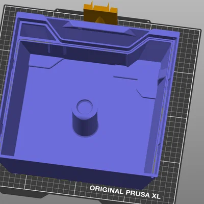 Remix Drybox V2 một mảnh cho Prusa Core One kèm ngàm gắn hộp hút ẩm