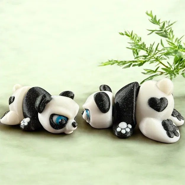 Chú Gấu Trúc Cáu Kỉnh (Grumpy Panda Bear) - Mô hình in 3D dễ thương - Image 1