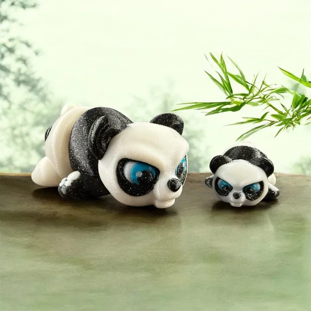 Chú Gấu Trúc Cáu Kỉnh (Grumpy Panda Bear) - Mô hình in 3D dễ thương - Image 2