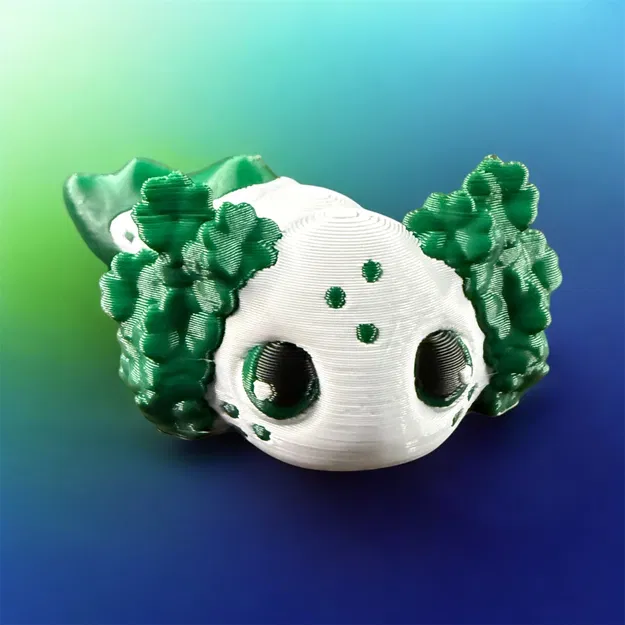 Mô hình Axolotl May Mắn Khớp Nối (Flexi) cho ngày Lễ Thánh Patrick - Image 1