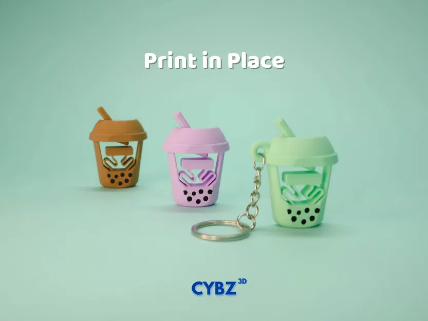 Móc khóa Fidget Flick Boba Tea: Đồ chơi in 3D cực kỳ thú vị - Image 2
