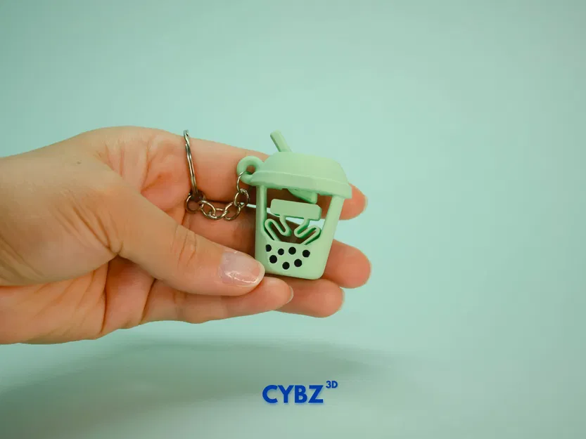 Móc khóa Fidget Flick Boba Tea: Đồ chơi in 3D cực kỳ thú vị - Image 3