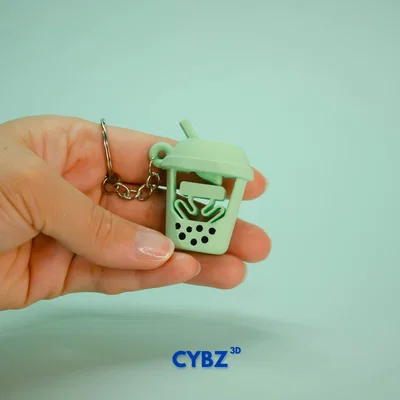 Móc khóa Fidget Flick Boba Tea: Đồ chơi in 3D cực kỳ thú vị