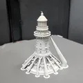 Mô hình ngọn hải đăng thu nhỏ (Lighthouse) cho sa bàn DND - Thumbnail 5