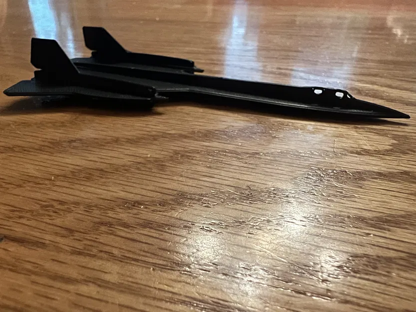 Mô hình Kit Card máy bay SR-71 Blackbird và chân đế - Image 4