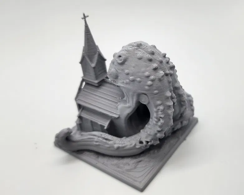 Mô hình Quái vật Vũ trụ nuốt chửng Nhà thờ - Image 3