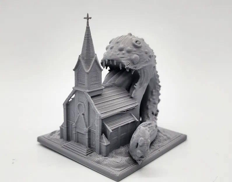 Mô hình Quái vật Vũ trụ nuốt chửng Nhà thờ - Image 4