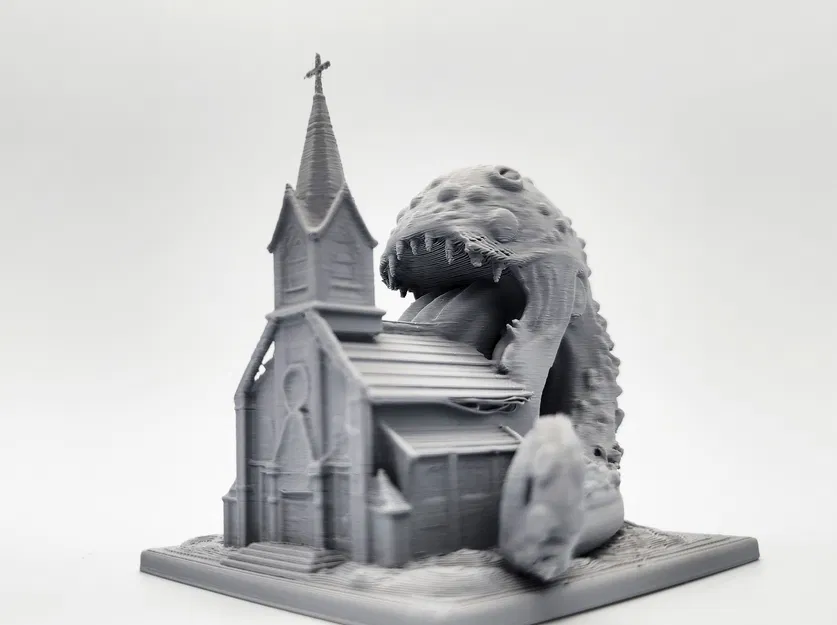 Mô hình Quái vật Vũ trụ nuốt chửng Nhà thờ - Image 5